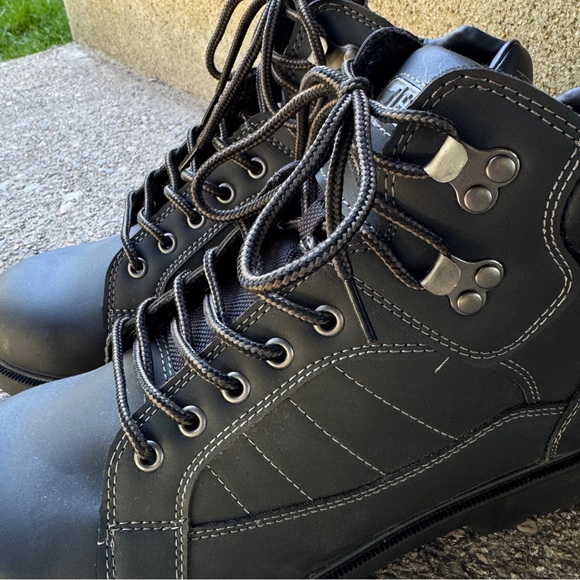 NEW Texas Steer Boots Men’s Size 10.5 KMAX2 Soft Toe Work Black Slip Resistant - Picture 10 of 12